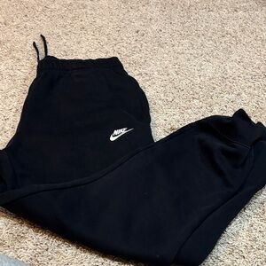 Nike Black Joggers with White Logo